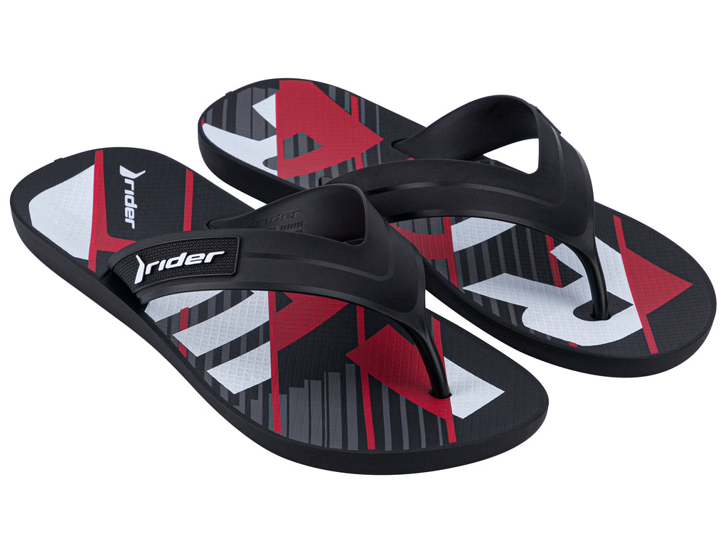 Sandalia Hombre Negro Graphics Rider