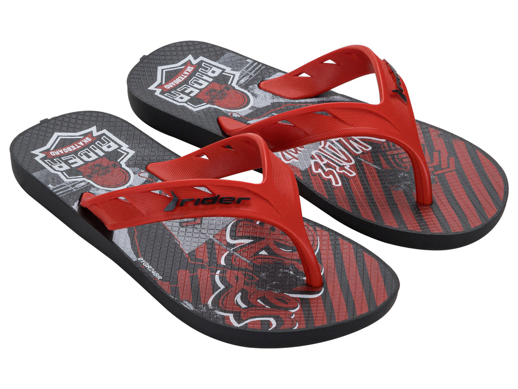 Sandalia Infantil Negro/Rojo Street Joy Rider