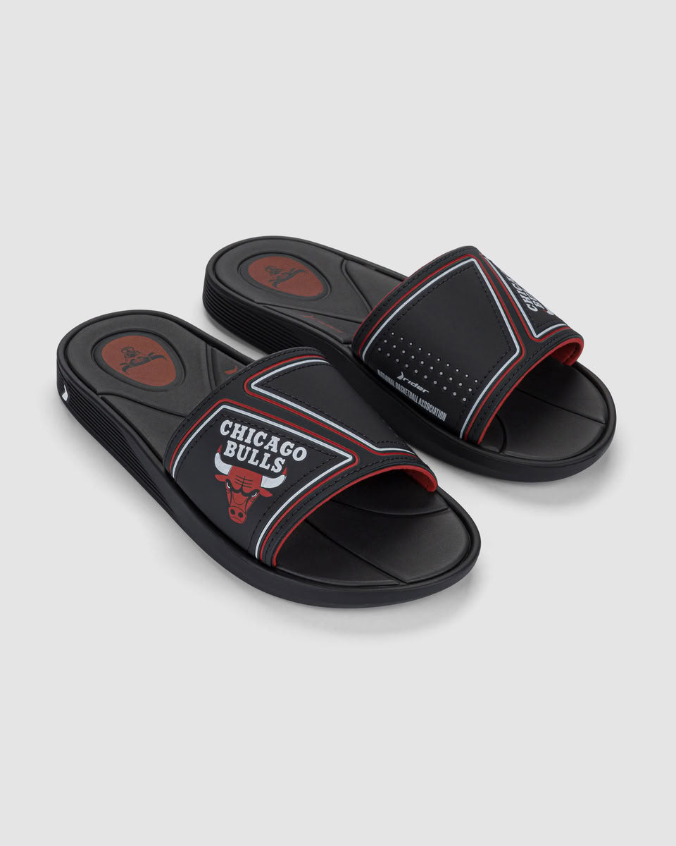 Sandalia Hombre Negro/Azul Chicago Bulls Pump Rider