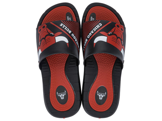 Sandalia Hombre Negro/Rojo Chicago Bulls Rush NBA Rider