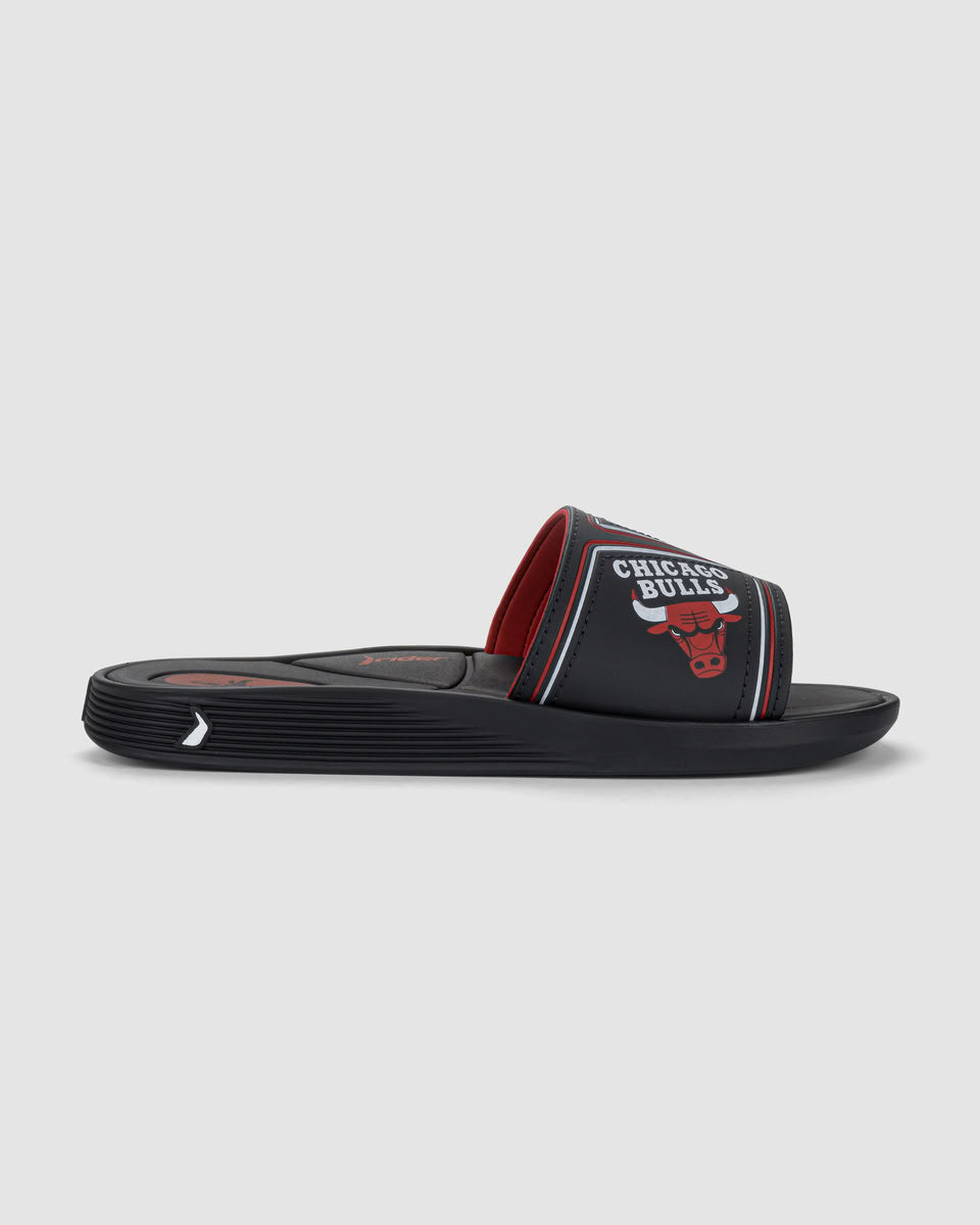 Sandalia Hombre Negro/Azul Chicago Bulls Pump Rider