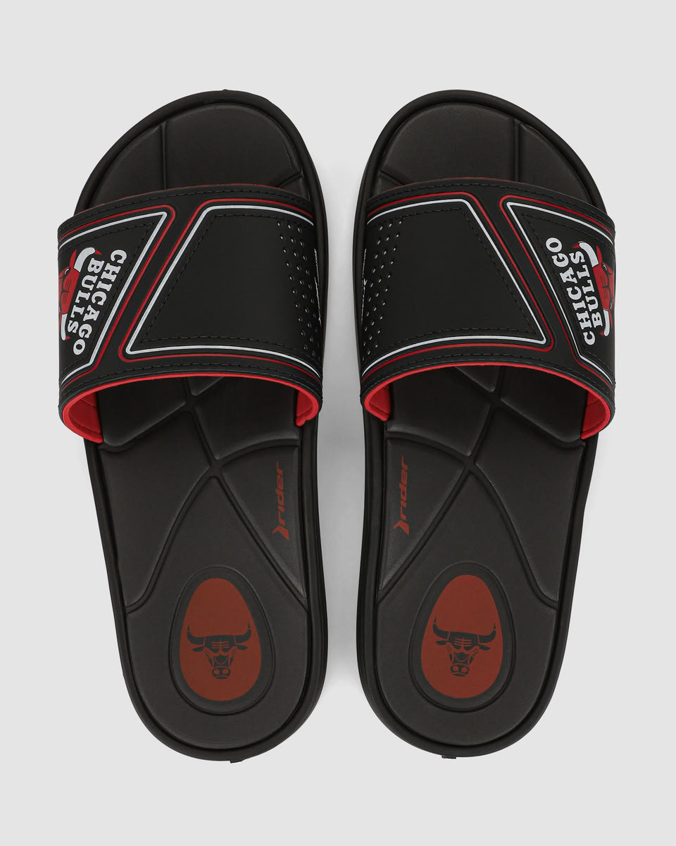 Sandalia Hombre Negro/Azul Chicago Bulls Pump Rider