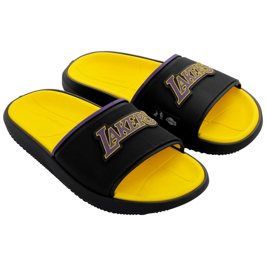 Sandalia Lakers NBA  Negro/Amarillo Rider