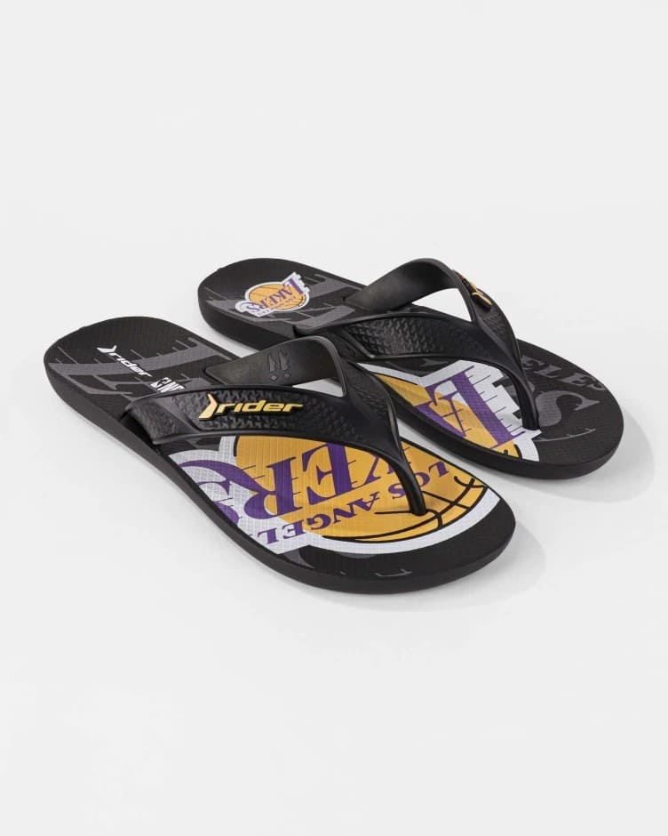 Sandalia Hombre Negro Lakers 2 Rider