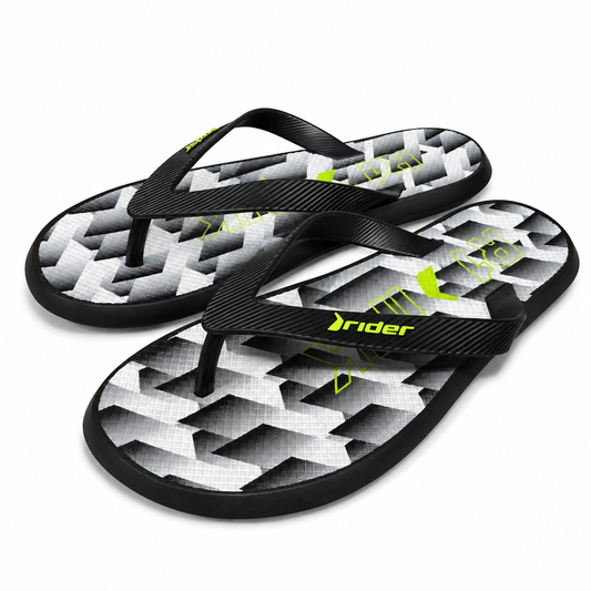 Sandalia Hombre Negro/Verde Thong Rider