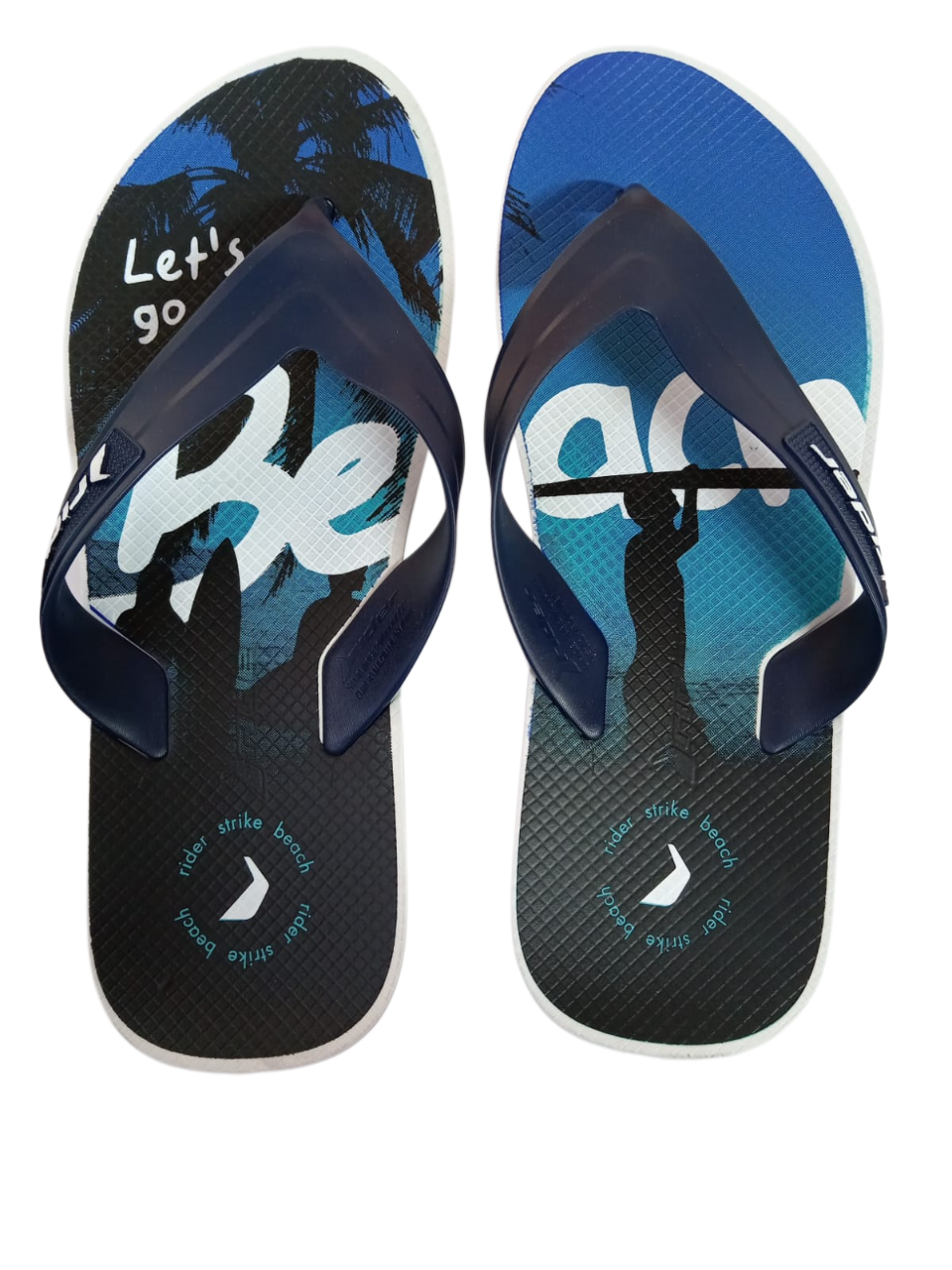 Sandalia Hombre Blanco/Azul Strike Rider – Sandalias Rider