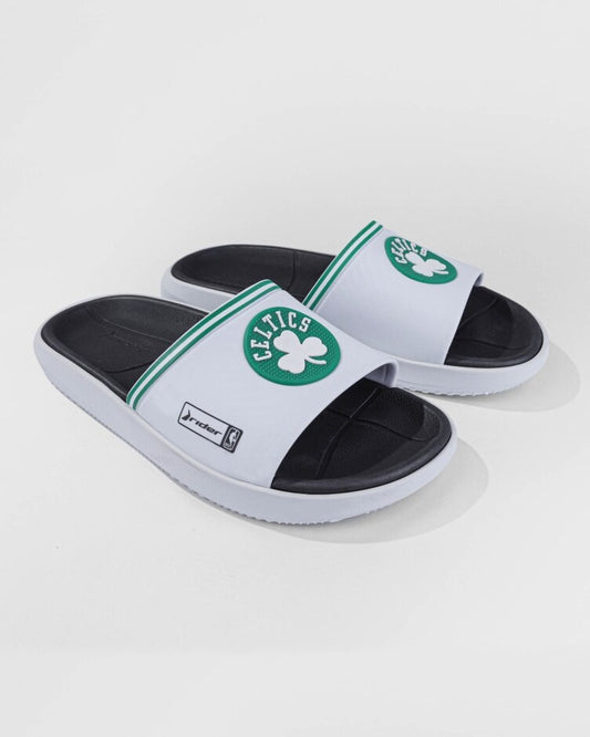 Sandalia Hombre Blanco Celtics NBA 518 Rider